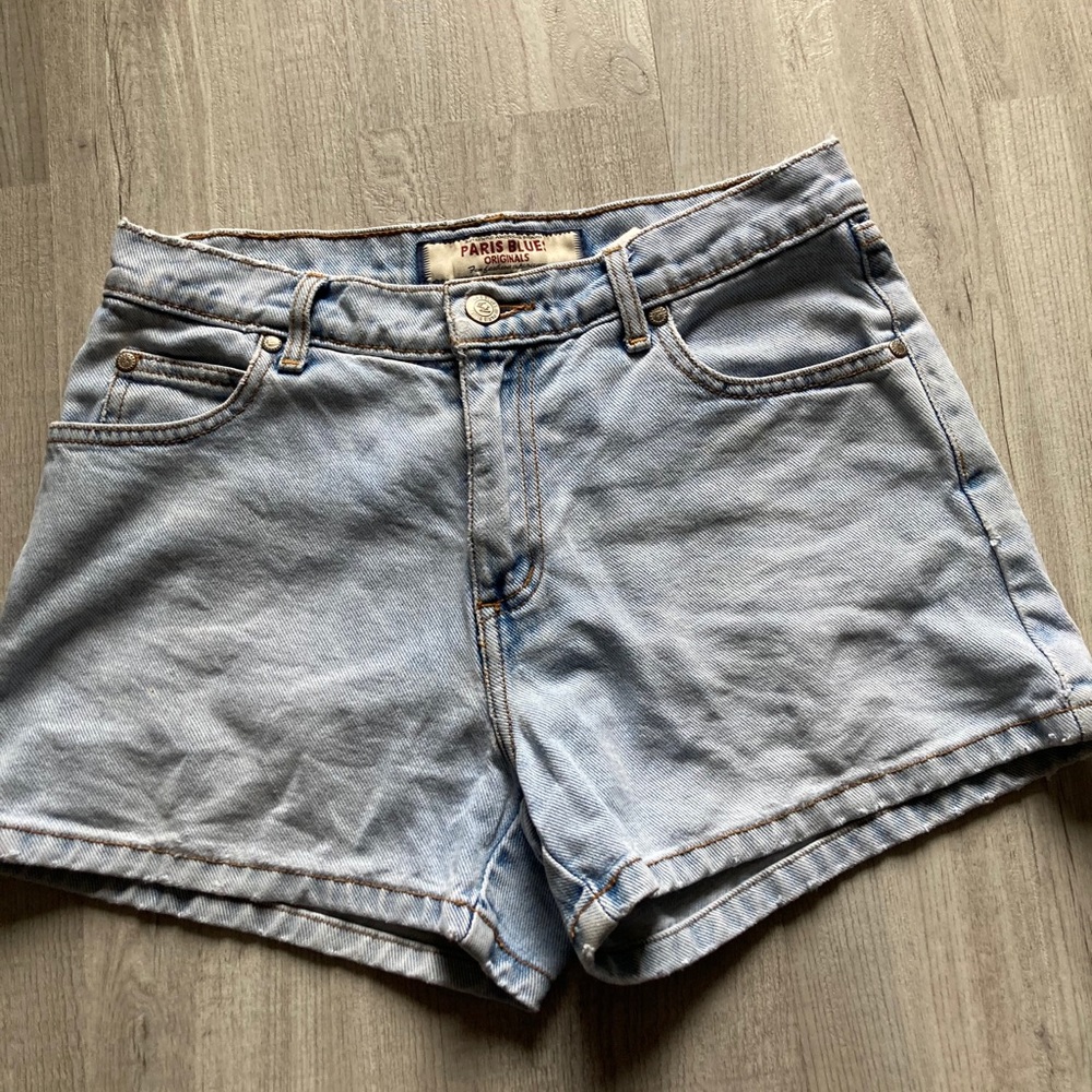 Paris blue shorts
